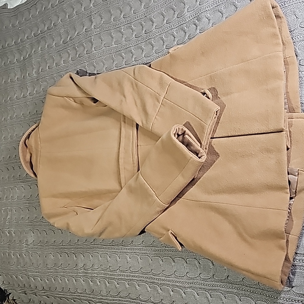 Forever 21 Camel Color Peacoat - Picture 8 of 11